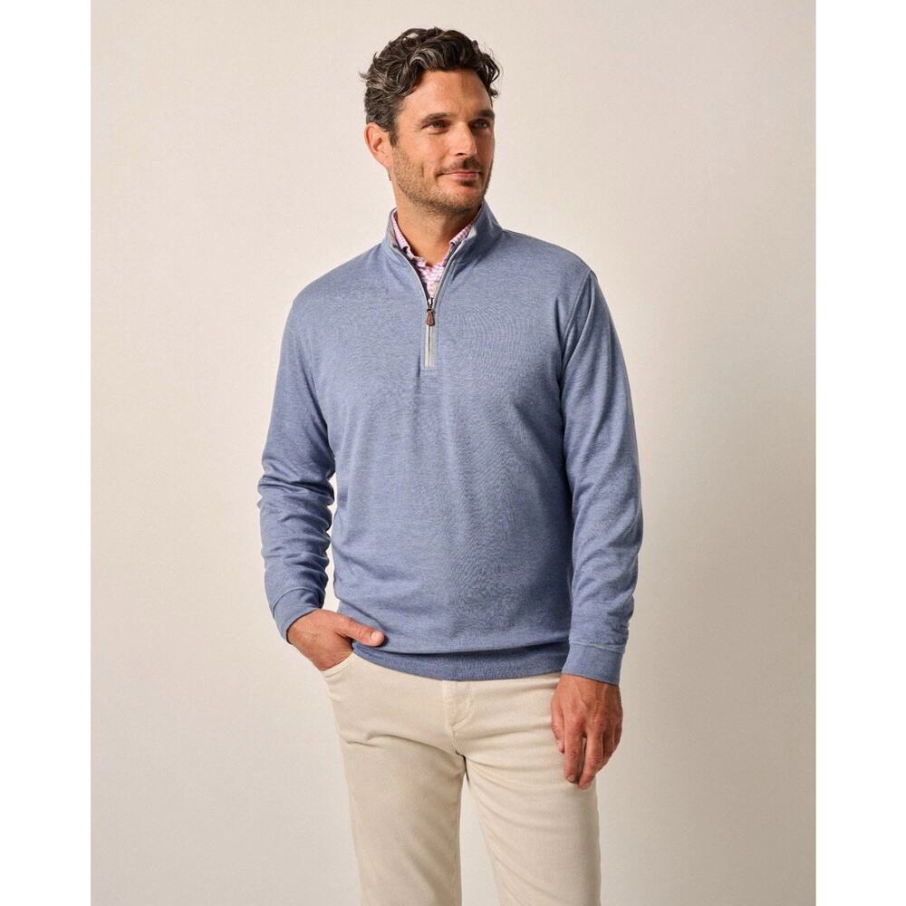Johnny O Shadow Blue Sully 1/4 Zip Pullover Sz Xl